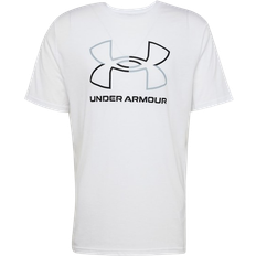 Algodón Camisetas Under Armour Men's Foundation Short Sleeve Top - White / Black