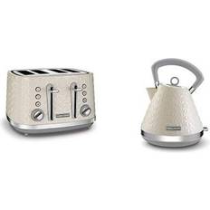 Morphy Richards Toasters Morphy Richards Vector 4 Slot Toaster 248132 + Pyramid Kettle 108132