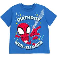 T-shirts Marvel Spidey and His Amazing Friends Spider-Man Birthday Little Boys T-Shirt Blue Spiderman