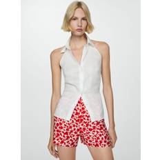 Bloemen - Vrouw Shorts Mango Concha Broek - Rood/Offwhite