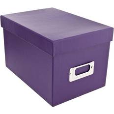 Optical Storage Pioneer Pioneer Photo Album Pioneer Photo CD/DVD Storage Box, Holds 21 CDs/10 DVDs, Bright Purple
