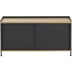 Muuto Skåp Muuto Enfold Skänk 45 x 124 cm Lackad Ek Antracit Sideboard