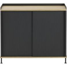 Muuto Skåp Muuto Enfold 100 x 45 cm Laquered Oak Anthracite Svart Sideboard