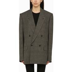 Balenciaga Vêtements d'extérieur Balenciaga Regular Fit Blazer Grigio-Uomo