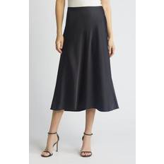 Anne Klein Skirts Anne Klein Women's BiasCut Flared PullOn Skirt Black