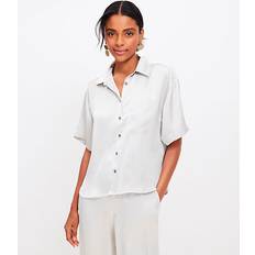 Canvas Tops Loft Satin Pocket Shirt Canvas