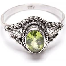 Peridot Ringar Bali Ringar Peridot filigran silverring Filigran silversmycken