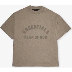 Fear of God Fear OF God Essentials Boys Heather Grey Kids Essentials Brand-print Short-sleeve Cotton-jersey T-shirt 2-16 Years Years