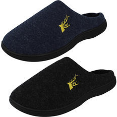 Men - Pink Slippers Rosebank Mens rose bank mule fleece slippers danny