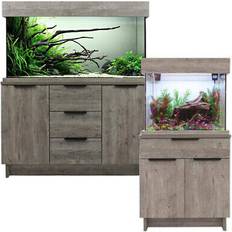 Aqua one oakstyle urban aquarium & cabinet heater lighting fish tank