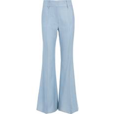 Gabriela Hearst Rhein Pant in Stone Blue Silk Virgin Wool