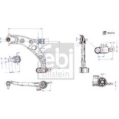 FEBI BILSTEIN Suspension Arm 186316 186316