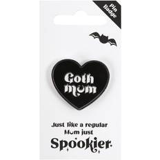 Equinox Goth mum pin badge, alternative brooch, mothers day gift