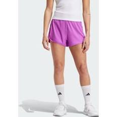 XXS Shorts adidas Pacer All Gym Seasonal Rib High-Rise Tonal 3-Stripes Shorts Purple Burst