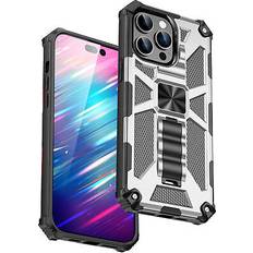 HD Accessory Military grade tough ultra rugged hybrid case for iphone 14 pro silver