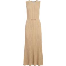 Gabriela Hearst Meier Knit Dress in Hay Merino Wool Cashmere - Beige