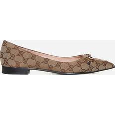 Gucci Ballerinas Gucci GG fabric ballet flats ebony