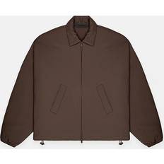 Fear of God Outerwear Fear of God Womens Wood Funnel-neck Shell Bomber Jacket - Wood