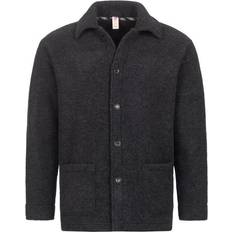 natur herren-jacke reine bio schurwolle Schwarz