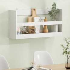 Ebern Designs White Shelves Ebern Designs Tori-Leigh Rectangle Floating Wall Shelf