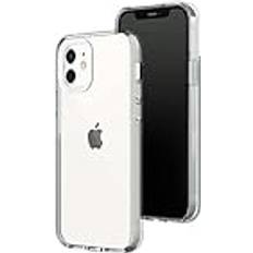 Rhinoshield Crystal Clear Case kompatibel mit [iPhone 12/12 Pro] Fortschrittliche Vergilbungsresistenz, Hohe Transparenz, Personalisierbare und Transparente Schutzhülle Weiß Kamera-Ring