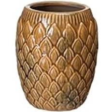 Mustard Ceramic Planter 15.5 x 15.5 x 18.5 cm