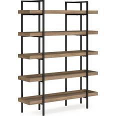 Ashley Brown Shelves Ashley Montia Light Brown 76" Book Shelf