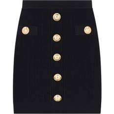 Balmain Femme Jupes Balmain Knitted Mini Skirt - Black