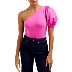 Blouses French Connection Rosanna One-Shoulder Top in Wild Rosa