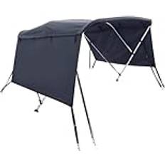 Boating on sale vidaXL 4-Bow Bimini Top with Sidewalls 243x 200-213 x 137 cm