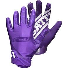 Battle Double Threat Football Gloves – Ultra-Tack Sticky Palm Receivers Gloves – Pro-Style Receiver Gloves, Adult