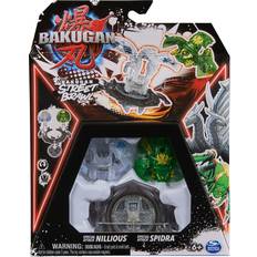 Bakugan Street Brawl Special Attack Nillious and Spidra Figure Set 2pk