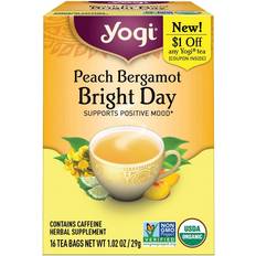 Lemon/Lime Tea Yogi Organic Peach Bergamot Bright Day Tea 16 Tea