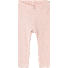 Name It Baby Ribbed Basic Leggings - Sepia Rose