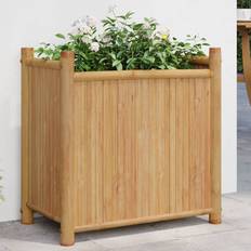 50.0 cm Raised Garden Beds vidaXL Planter 50 x 30 x 50 cm Bamboo Brown