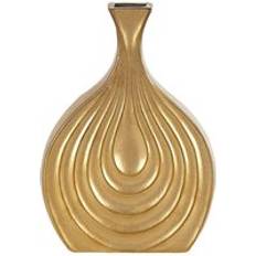 Gold Vases Beliani Stoneware Accent Flower Vase