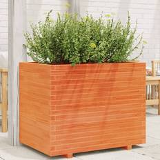 Krukker, Planter & Dyrkning vidaXL 90x60x72 cm Massivt Fyrretræ Gyldenbrun Plantekasse