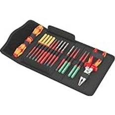 Wera Kraftform Kompakt VDE 17 Extra Slim 1 Tool Finder 17-delt Rød/Gul Inkl 2 Skruetrækker