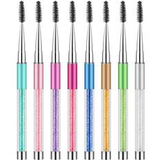 Ögonbrynsborstar Sminkborstar Spoolers Spiral Rhinestone Applicator Eyes Cosmetic Comb Tools 10-pack