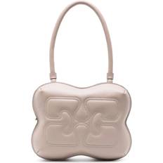 Ganni Handbags Ganni Borsa a spalla Butterfly grande in pelle riciclata female GRIGIO UNI