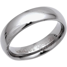 Men Rings Unique & Co. Tungsten 6mm Ring - Silver