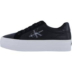 Calvin Klein Dam Skor Calvin Klein Flatf Low Mix Ml Mtr Sneakers - Black/White