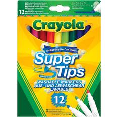 Lápices táctiles Crayola Super Tips Washable Lavable Auswaschbar 12-pack