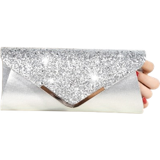 Moocr Women‘s Envelope Handbag - Silvery