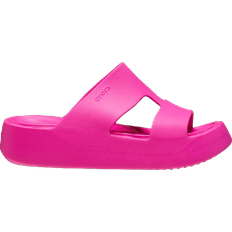 Pink Sandals Crocs Getaway Platform H-Strap - Pink Crush