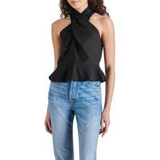 Lino - Mujer Blusas Steve Madden Kosta Crossover Linen Peplum Top