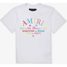 Amiri Boys White Kids Scribble Branded-print Cotton-jersey T-shirt 4-12 Years Years