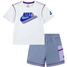 Nike Toddler Sportswear Reimagine French Terry Shorts Set - Ashen Slate (76M034-U9E)