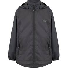 5-7 Yrs, Black Origin Kids Packable Waterproof Jacket