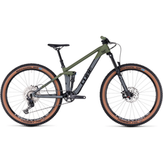 Luggage Carriers Mountainbikes Cube Stereo 140 HPC Rookie 2024 - Grey/Olive